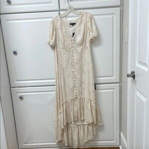 Lulu's Cream High Low Dress